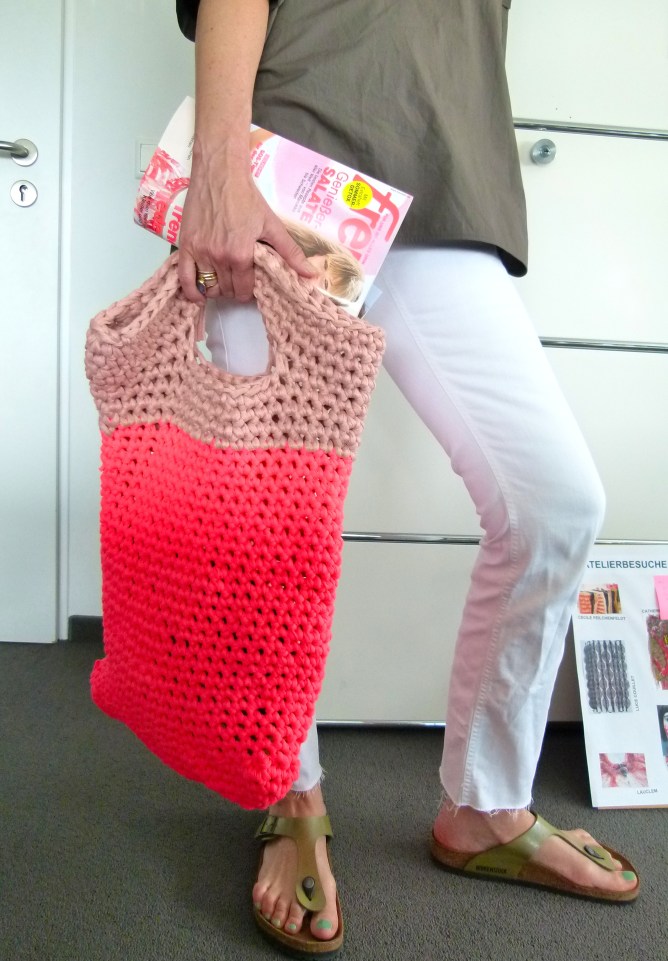 Mein neues Häkelprojekt – eine sommerliche Tasche